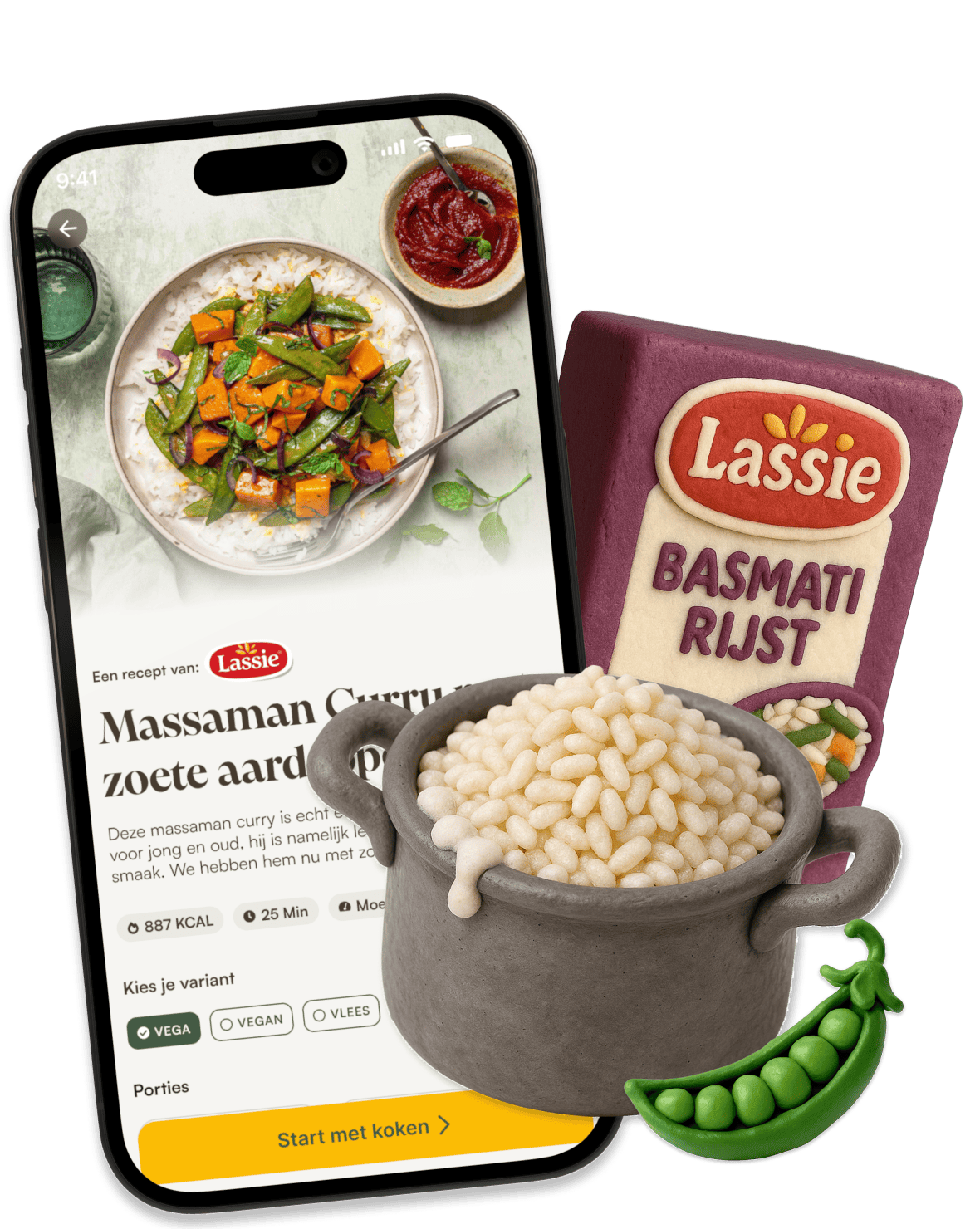 Image of lassie rice claymation