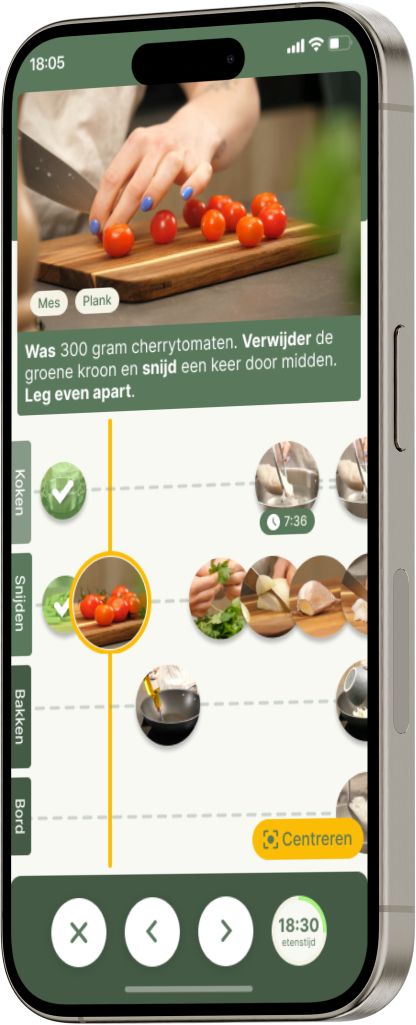 Screenshot of SousChaf app